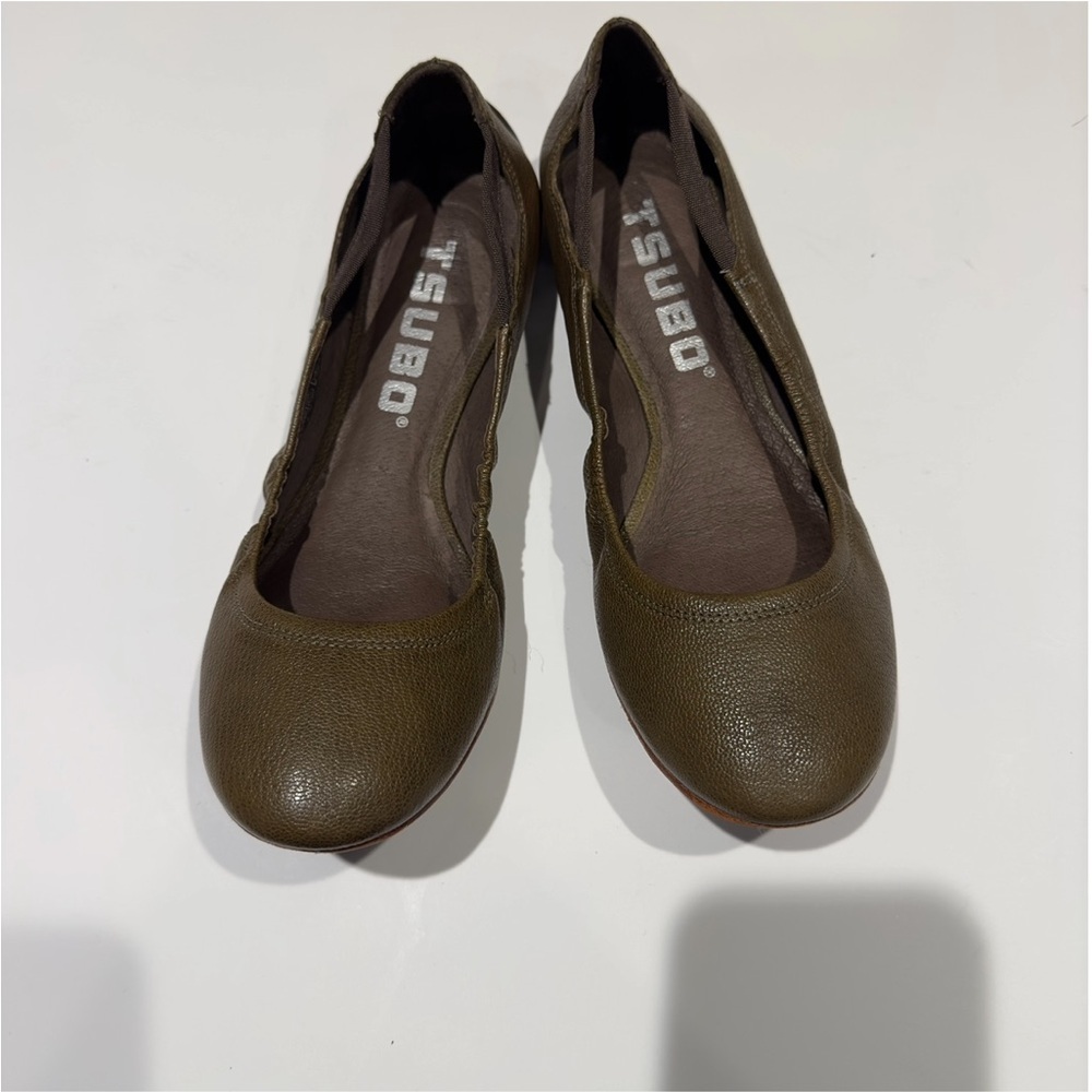 Tsubo Roana Ballerina Flat in Green